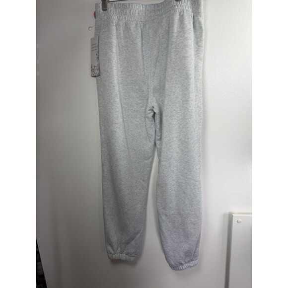 bloom Pants - Bloom Seasons Womens XL Gray Fleece Jogger Sweatpants Soft Cozy Lounge Pants